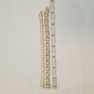 2 - 925 Sterling Silver Bracelets EUC